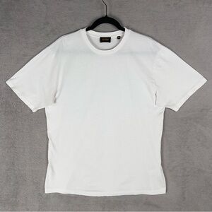 C.O.F Studio Crewneck Peach T-Shirt Men's Medium 100% Cotton White Portugal